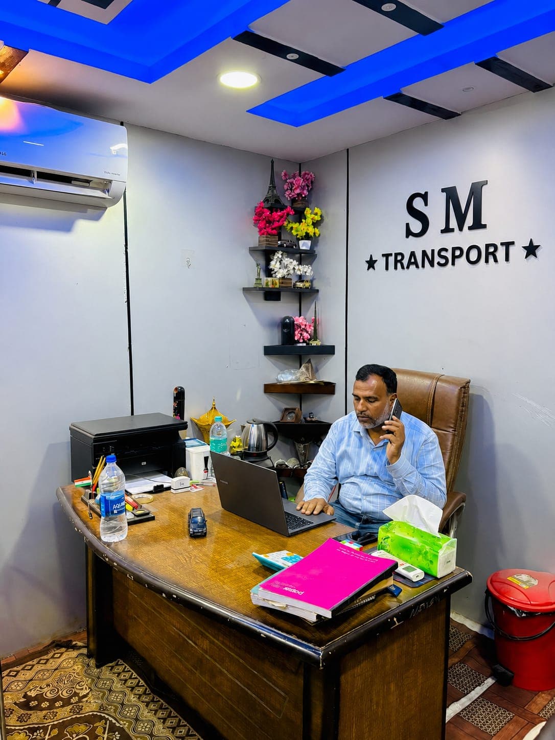 The SM Transport team at work in the operations office
